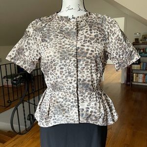 BCBGMaxAzria animal print blouse